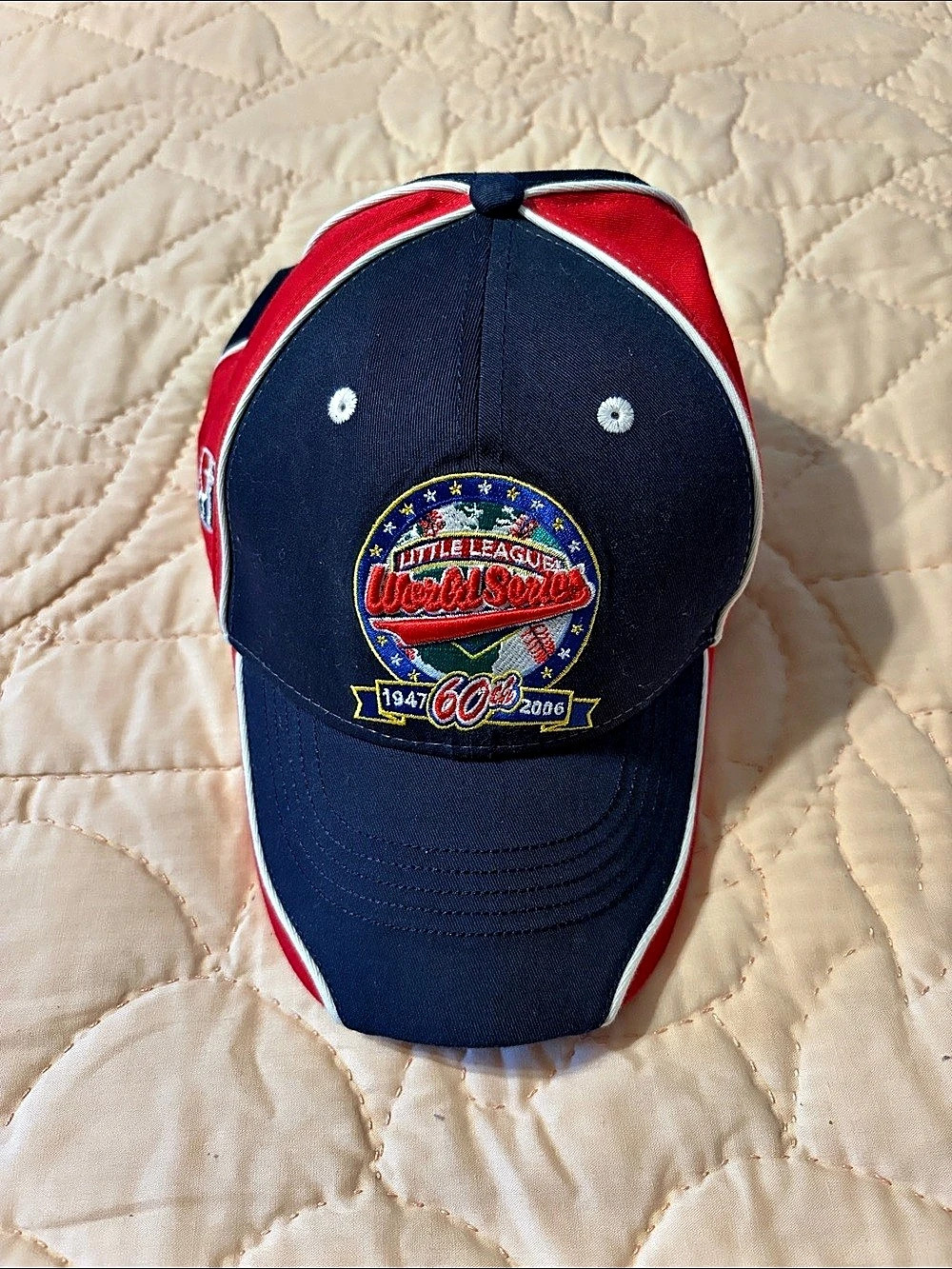 New Era MLB 60th Anniversary Baseball Cap Blue & Red NWOT